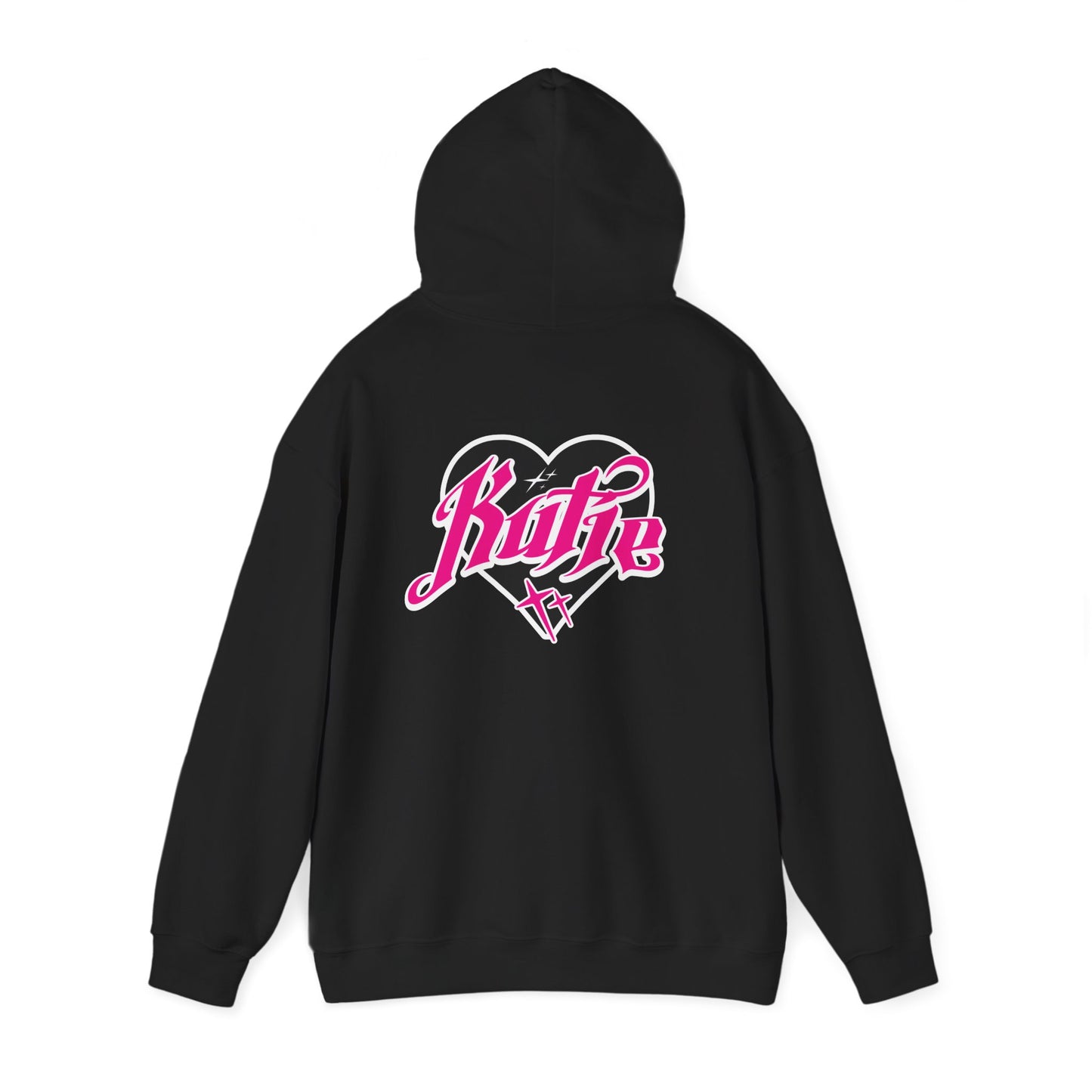Kutie Heart Logo Front and Back Hoodie
